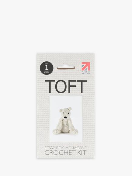 TOFT Mini Piotr The Polar Bear Crochet Kit, Multi