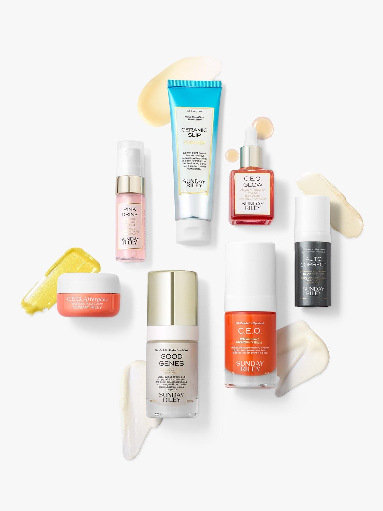 BNIB Sunday Riley Pm night skincare store kit