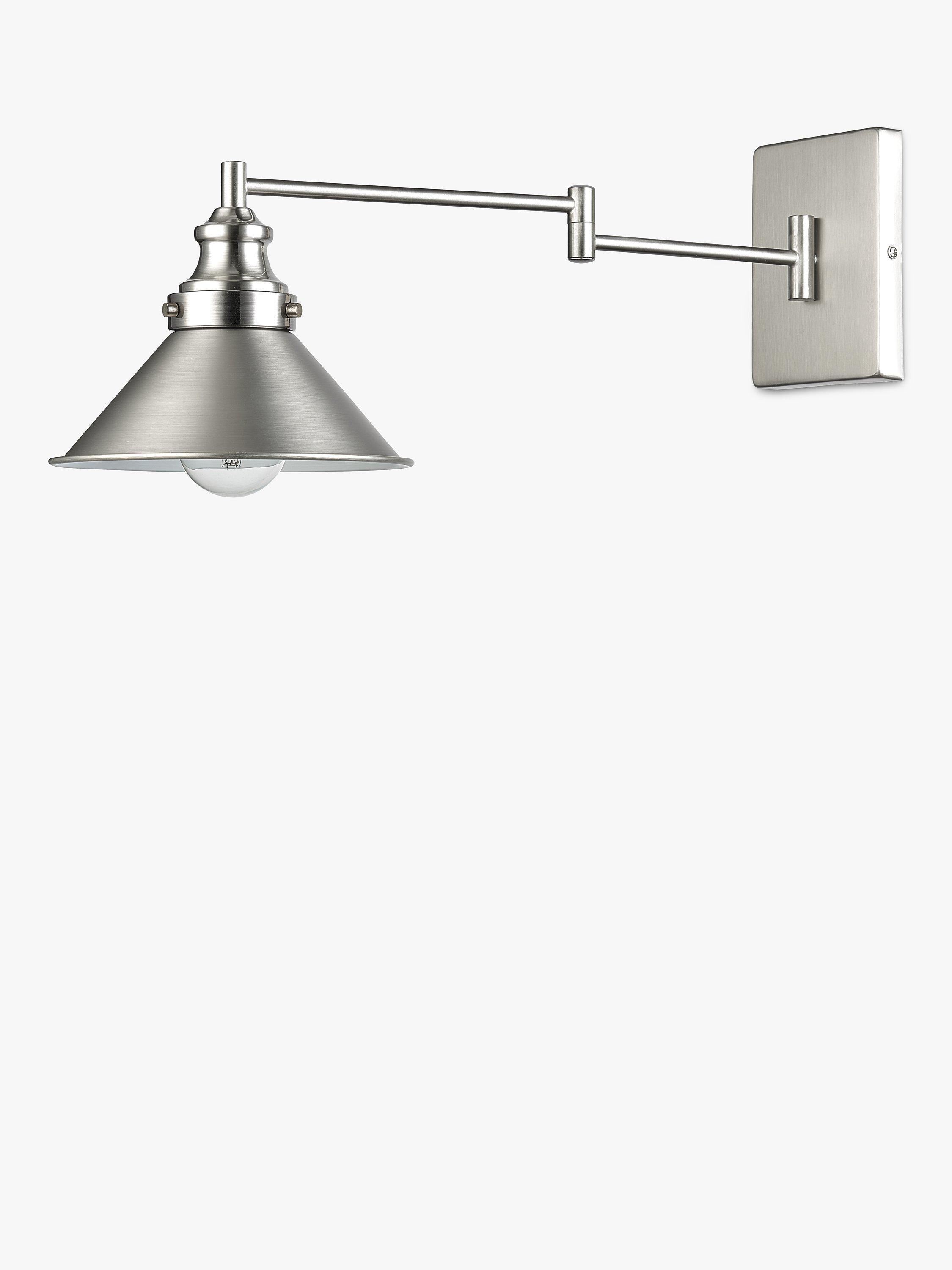 John Lewis Tobias Adjustable Wall Light Nickel