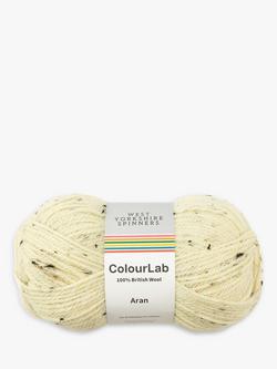West Yorkshire Spinners ColourLab Aran Knitting Yarn, 100g, Cream Tweed