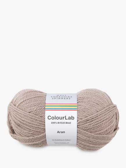West Yorkshire Spinners ColourLab Aran Knitting Yarn, 100g, Biscotti Beige