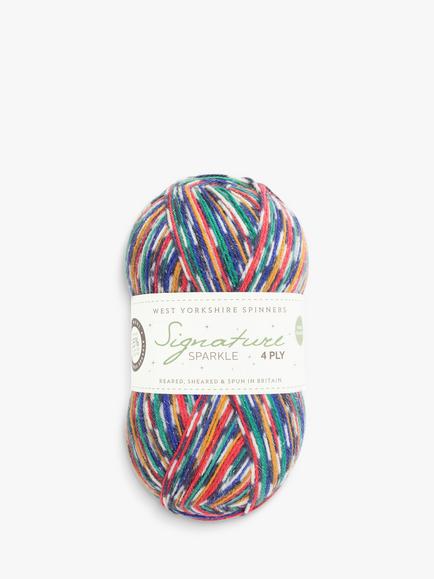 West Yorkshire Spinners Signature Sparkle 4 Ply Yarn, 100g, Nutcracker