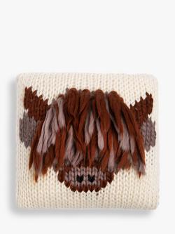 Wool Couture Highland Cow Cushion Knitting Kit - view 2, Multi