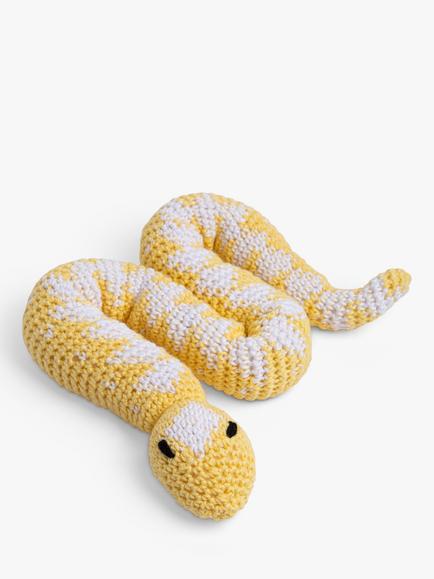 Wool Couture Cyril Snake Crochet Kit, Mint/White