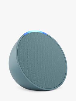Amazon Echo Pop Smart Speaker with Alexa Voice Recognition & Control, Midnight Teal