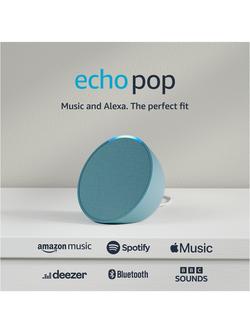 Amazon Echo Pop Smart Speaker with Alexa Voice Recognition & Control - view 2, Midnight Teal