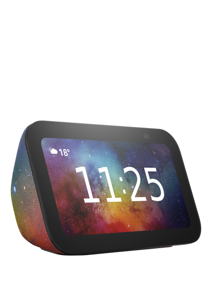Amazon Echo Show 5 (3rd Gen) Kids Smart Speaker with 5.5" Screen, Alexa+ Early Access Voice Recognition & Parental Controls, Galaxy, Galaxy