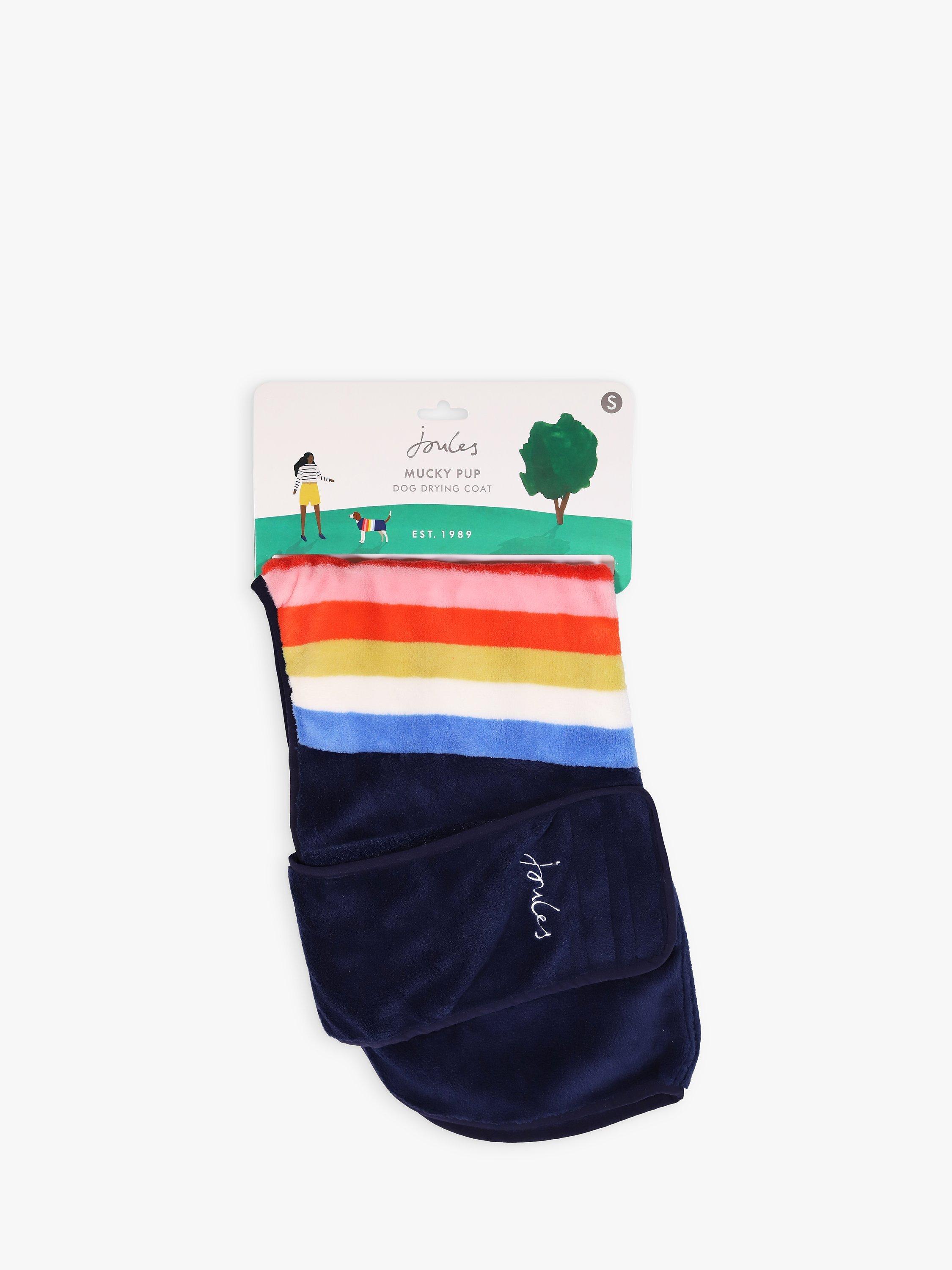 Joules Rainbow Dog Dry Robe, Multi
