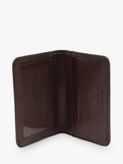 Loake Fenchurch Leather Card Holder - view 2, Dark Brown