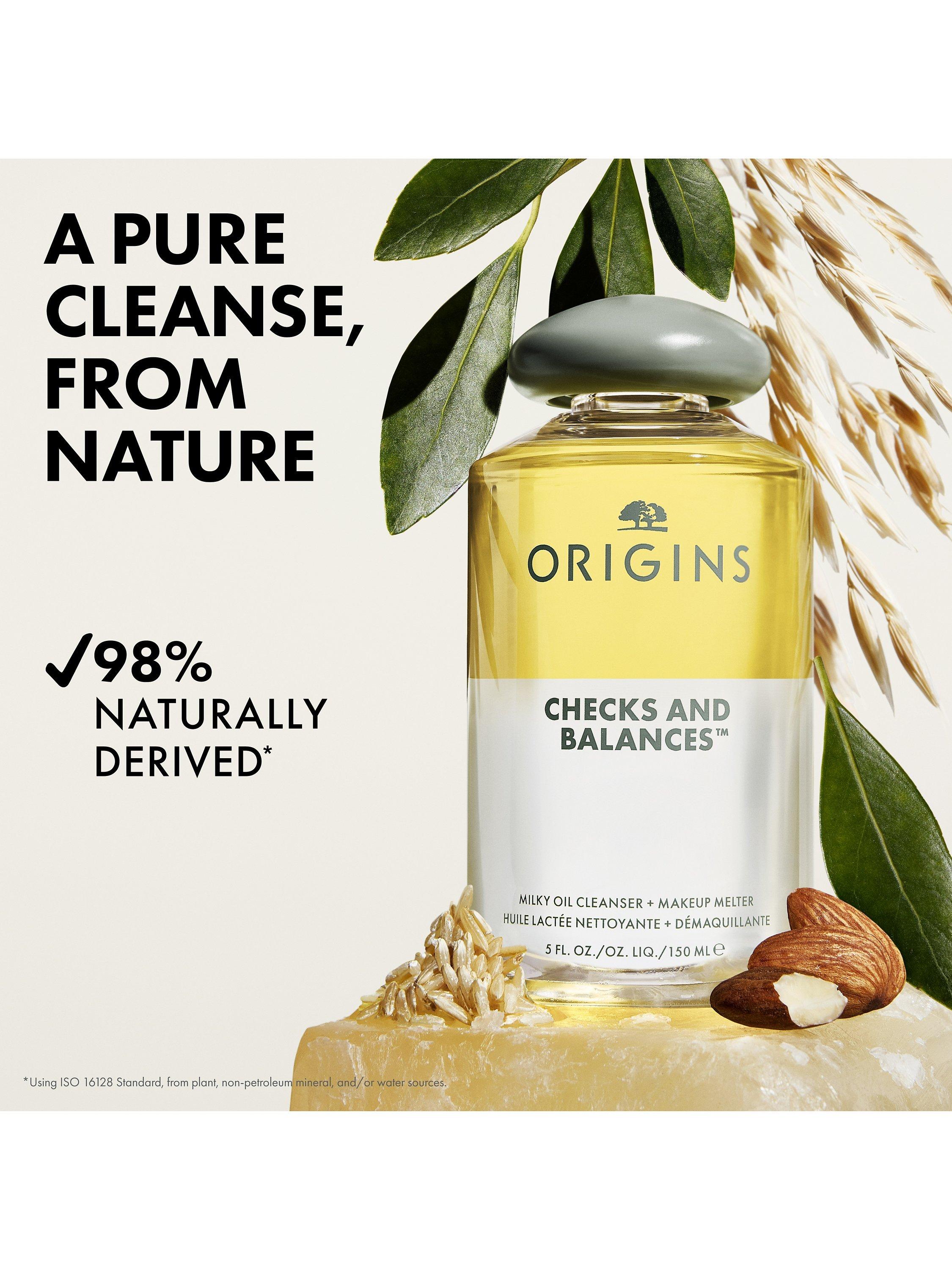 Product image 6 of 10, which shows Origins Checks And Balances Milk to Oil Cleanser + Makeup Melter, 150ml