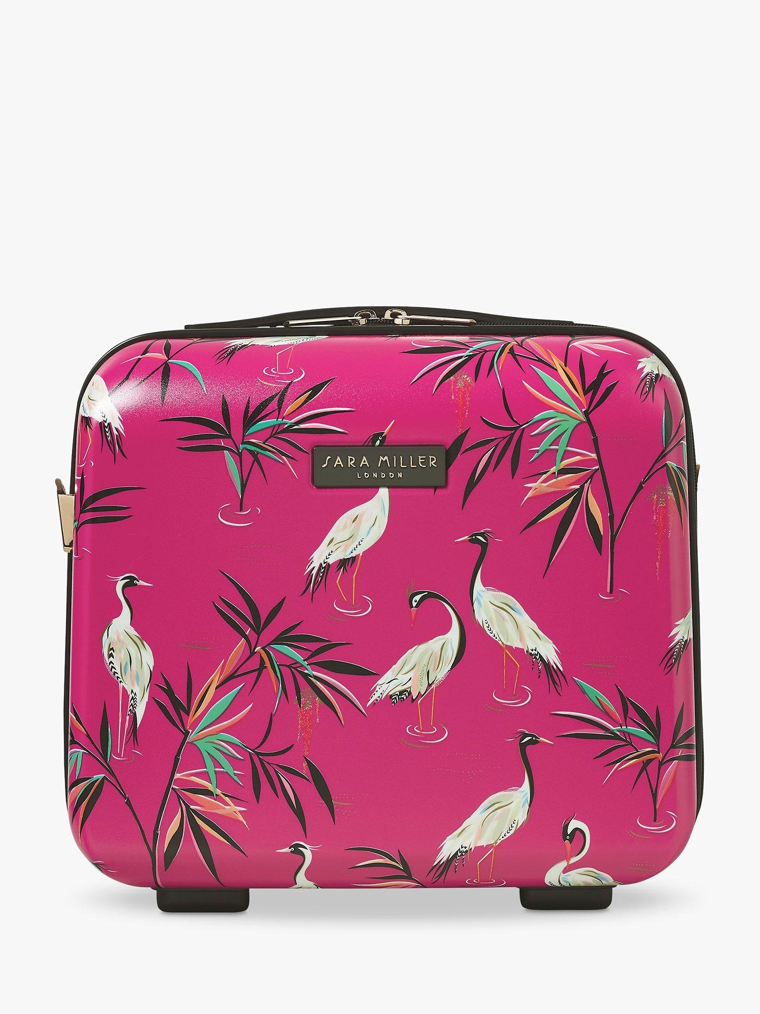 Product image 2 of 5, which shows Sara Miller Vanity Case, Pink Heron