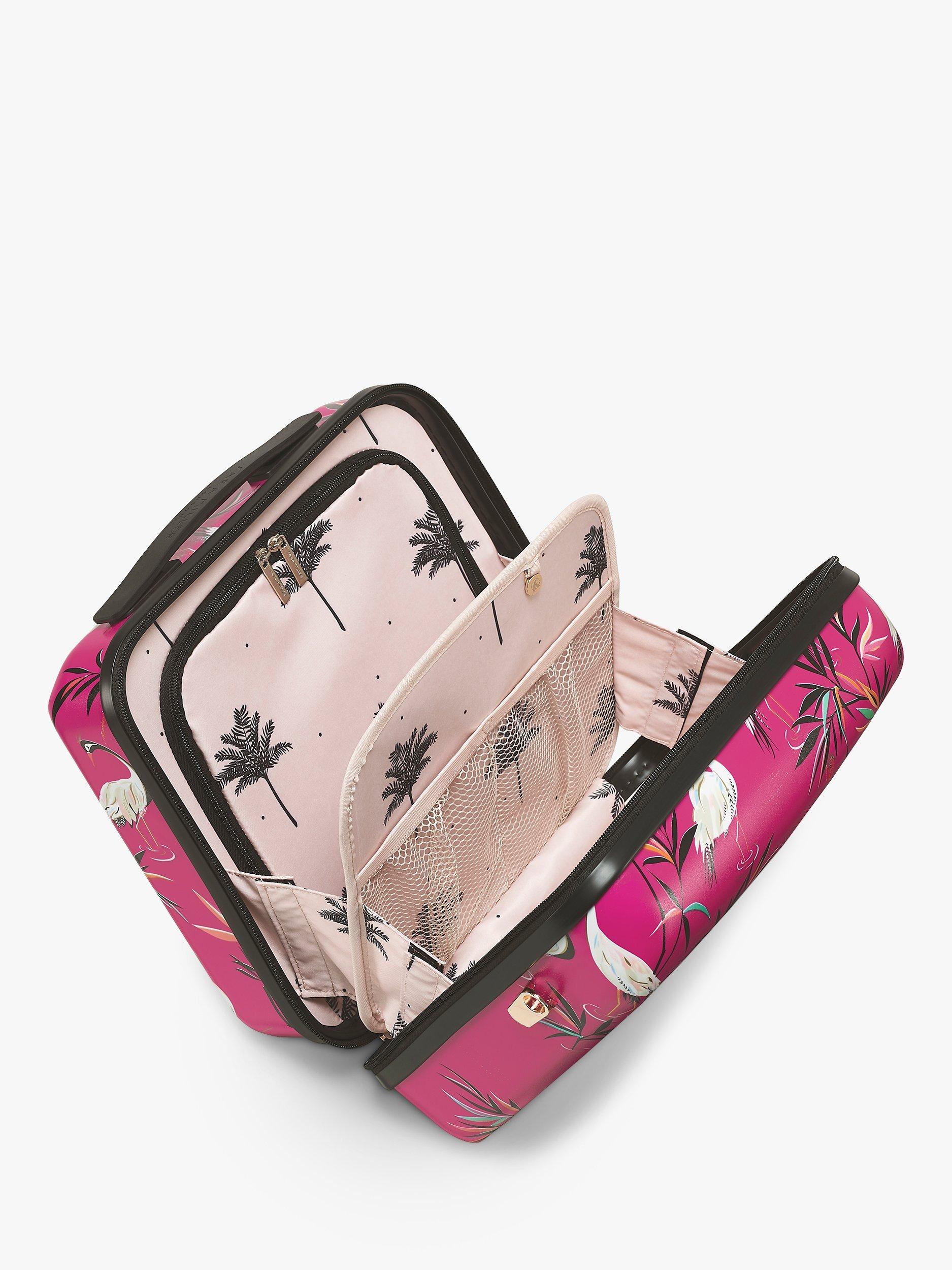 Product image 5 of 5, which shows Sara Miller Vanity Case, Pink Heron