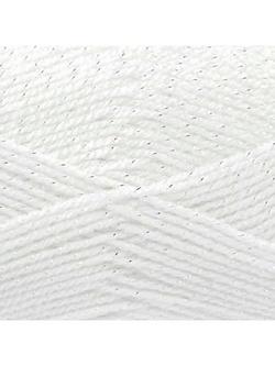 King Cole Glitz DK Knitting Yarn, 100g, Diamond White