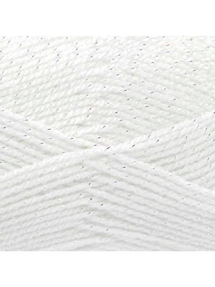 King Cole Glitz DK Knitting Yarn, 100g, Diamond White