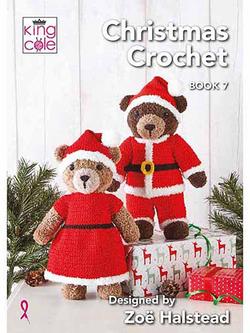 King Cole Christmas Crochet Book 7 by Zoe Halstead, Multi