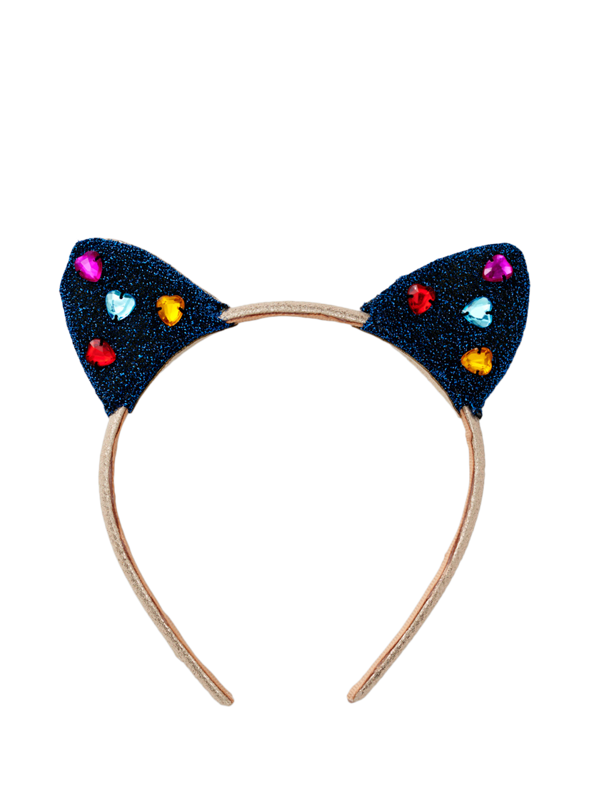 Product image 1 of 1, which shows Stych Kids' Jewel Cat Ears Headband, Blue