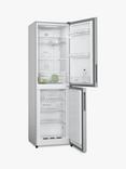 Bosch Series 2 KGN27NLEAG Freestanding 50/50 Fridge Freezer, Inox