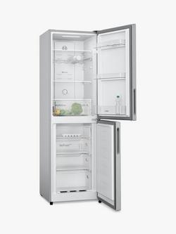 Bosch Series 2 Freestanding 50/50 Fridge Freezer, KGN27NWEAG, KGN27NLEAG, KGN27NBEAG - view 2, Inox