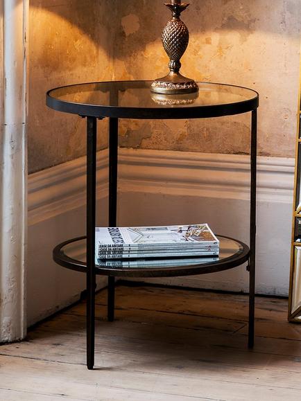 Gallery Direct Siena Side Table, Bronze - view 2, Bronze