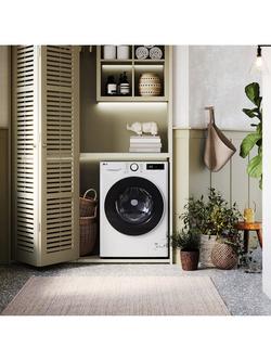 LG F4Y513WWLN1 Freestanding Washing Machine, 13kg Load, 1400rpm Spin, White - view 2, White