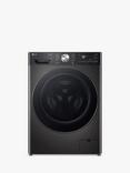 LG F4Y913BCTA1 Freestanding Washing Machine, 13kg Load, 1400rpm Spin, Black