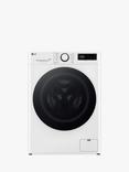 LG FWY606WWLN1 Freestanding Washer Dryer, 10kg/6kg Load, 1400rpm Spin, White