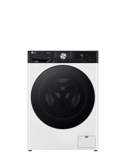 LG FWY916WBTN1 Freestanding Washer Dryer, 11kg/6kg Load, 1400rpm Spin, White, White