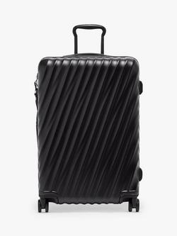 TUMI 19 Degree Short Trip 66cm 4-Wheel Expandable Medium Suitcase, Black Texture