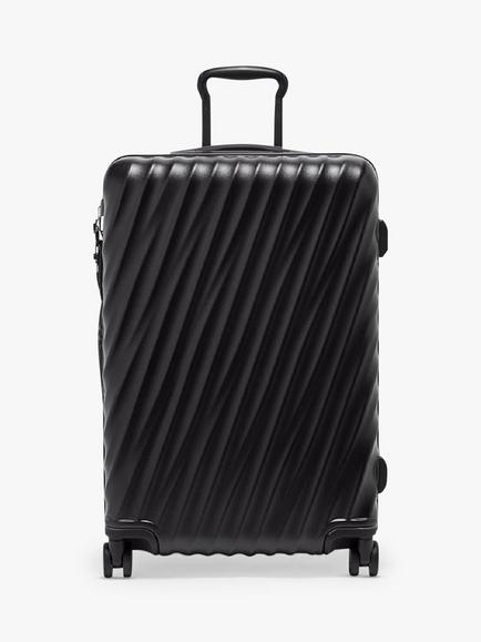 TUMI 19 Degree Short Trip 66cm 4-Wheel Expandable Medium Suitcase, Black Texture