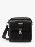 TUMI Alpha Bravo Junior Leather Crossbody Bag, Black