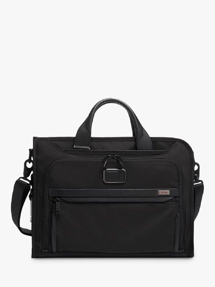 Product image 1 of 1, which shows TUMI Alpha 3 Slim Deluxe Portfolio, Black