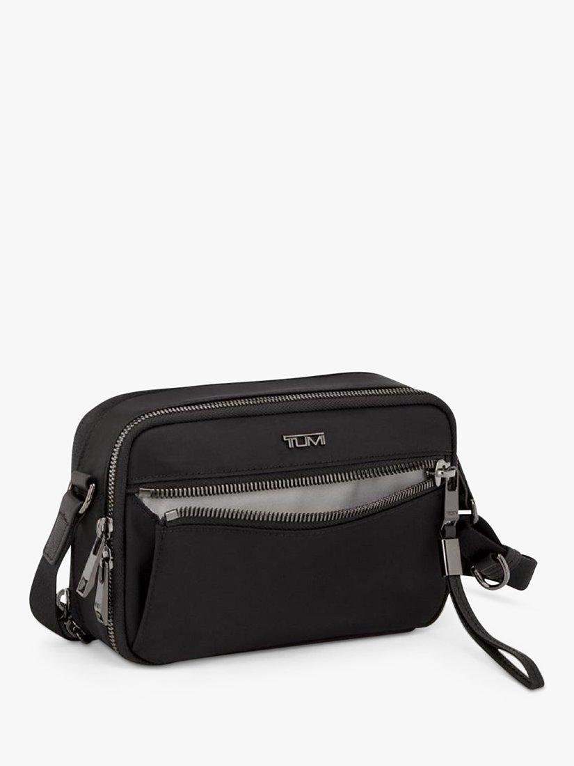 Product image 1 of 1, which shows TUMI Voyageur Langley Crossbody Bag, Black/Gunmetal