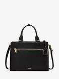 TUMI Voyageur Lynn Leather Tote Bag, Black/Gold