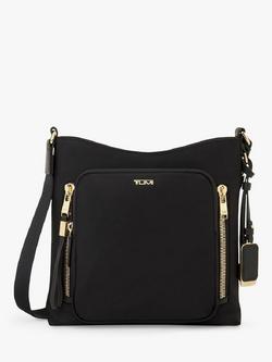 TUMI Voyageur Tyler Crossbody Bag, Black/Gold
