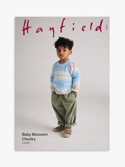 Hayfield Baby Blossom Chunky Sweater Knitting Pattern, 5567, Pattern