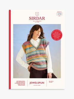 Sirdar Jewelspun Ocean Treasure Women's Tank Top Knitting Pattern, 10700, 