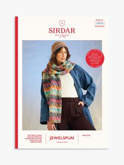 Sirdar Jewelspun Seabreeze Hat & Scarf Knitting Pattern, 10710, Pattern