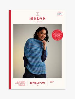 Sirdar Jewelspun Sunset Orchard Women's Sweater Knitting Pattern, 10721, Pattern