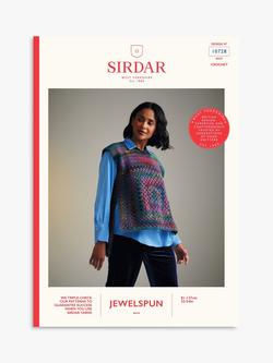 Sirdar Jewelspun  Twilight Terrace Jumper Knitting Pattern,  10728, Pattern
