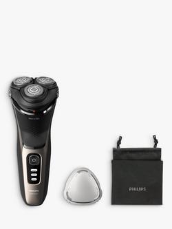 Philips Series 3000 S3242/12 Wet & Dry Electric Shaver with 5D Flex & Pivot Heads, Travel Pouch & Pop-up Trimmer, Ash Gold, Ash Gold