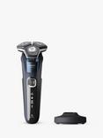 Philips S5885/25 Series 5000 Wet & Dry Men's Electric Shaver with Pop-up Trimmer, Charging Stand and Full LED display, Midnight Blue