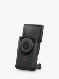 Canon PowerShot V10 Vlogging Camera, 4K Ultra HD, 15MP, Wi-Fi, Bluetooth, 2" Tiltable Touch Screen, Black, Vlogging Kit with Mini Windshield, Soft Case & Lens Cap