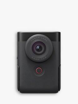 Canon PowerShot V10 Vlogging Camera, 4K Ultra HD, 15MP, Wi-Fi, Bluetooth, 2" Tiltable Touch Screen, Black, Vlogging Kit with Mini Windshield, Soft Case & Lens Cap - view 2, Black