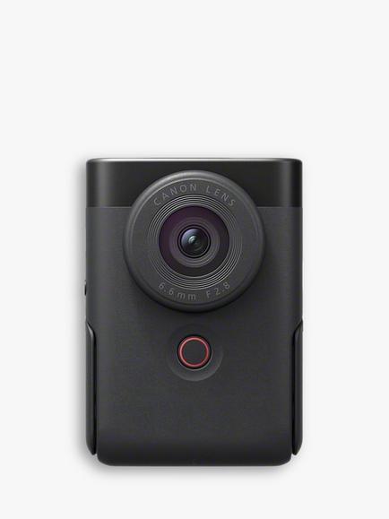 Canon PowerShot V10 Vlogging Camera, 4K Ultra HD, 15MP, Wi-Fi, Bluetooth, 2" Tiltable Touch Screen, Black, Vlogging Kit with Mini Windshield, Soft Case & Lens Cap - view 2, Black