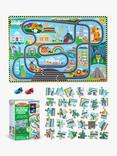 Melissa & Doug Race Around the World Tracks Floor Puzzle, 48 Pieces