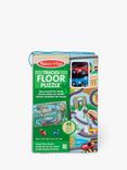 Melissa & Doug Race Around the World Tracks Floor Puzzle, 48 Pieces