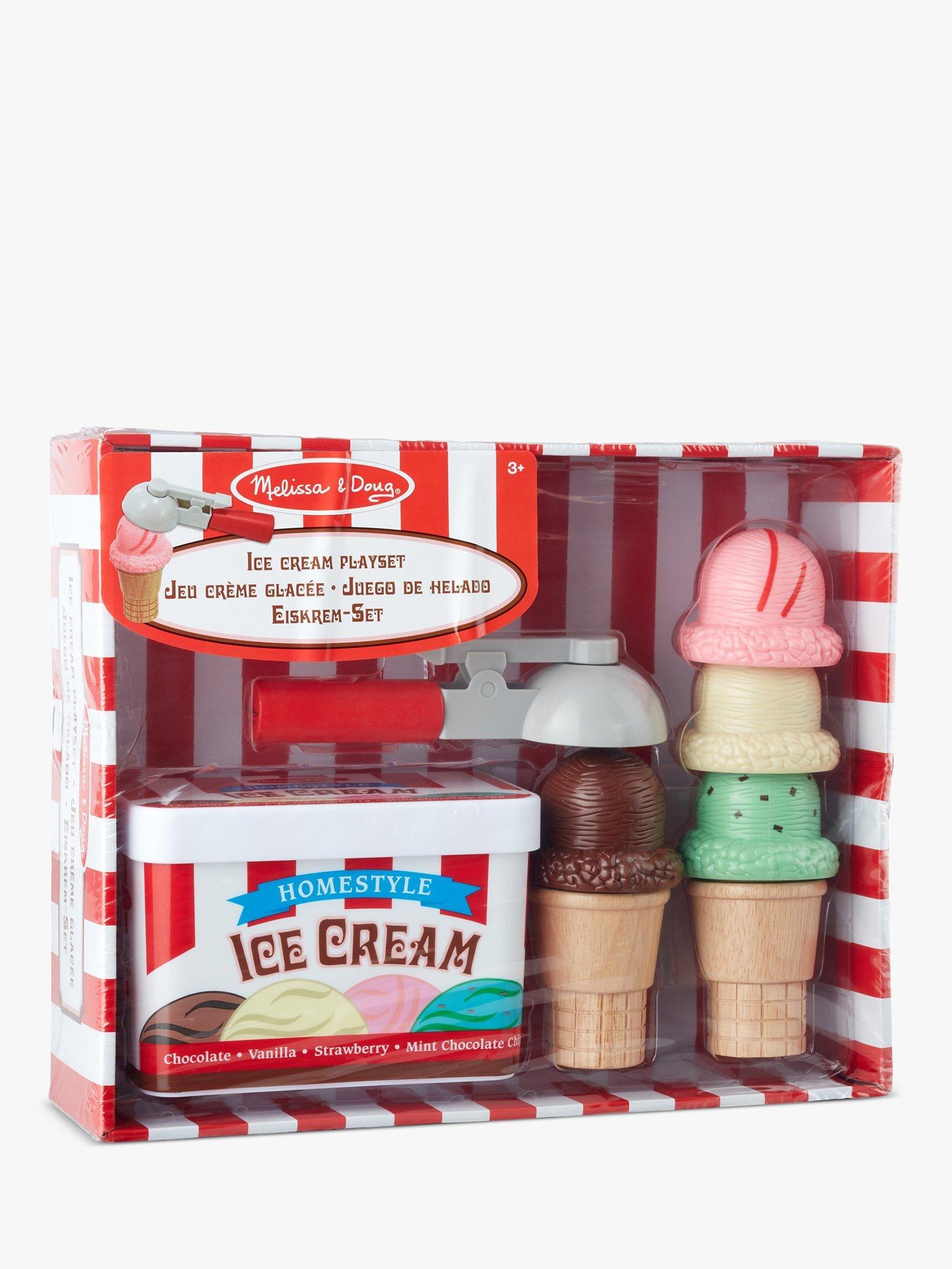 Melissa Doug Scoop Stack Ice Cream Cone Playset