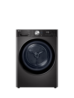 LG FDV1110B Heat Pump Tumble Dryer, 10kg Load, Platinum Black, Platinum Black