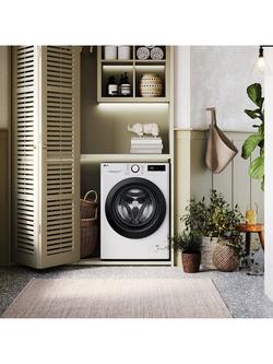 LG FWY706 Freestanding Washer Dryer, 10kg/6kg Load, 1400rpm Spin - view 2, White