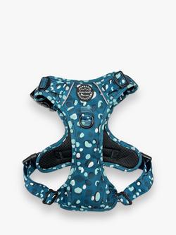 Pawsome Paws Boutique Tough Trails Leopard Spot Dog Harness, Green, Large, Green